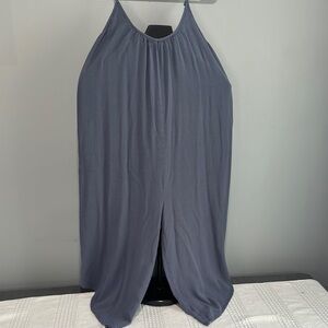 Shinestar Blue Ankle-Length Jumpsuit with Halter Neck